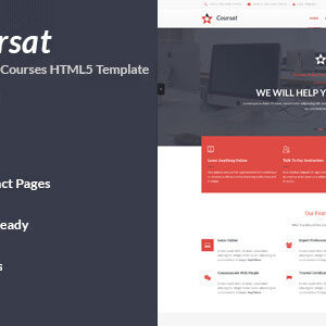 Coursat – Responsive Course HTML5 Site Template