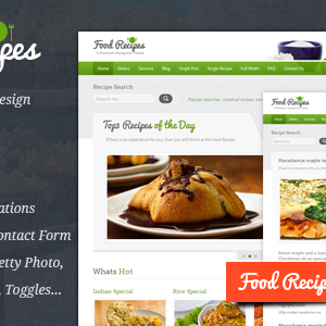 Food Recipes – HTML Template
