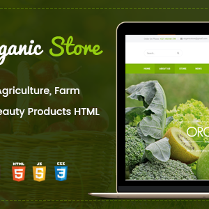 Organic Store – Agriculture and Beauty Products HTML Template