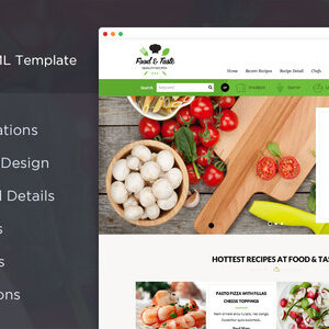 RecipePress – Food & Recipes Premium HTML Template